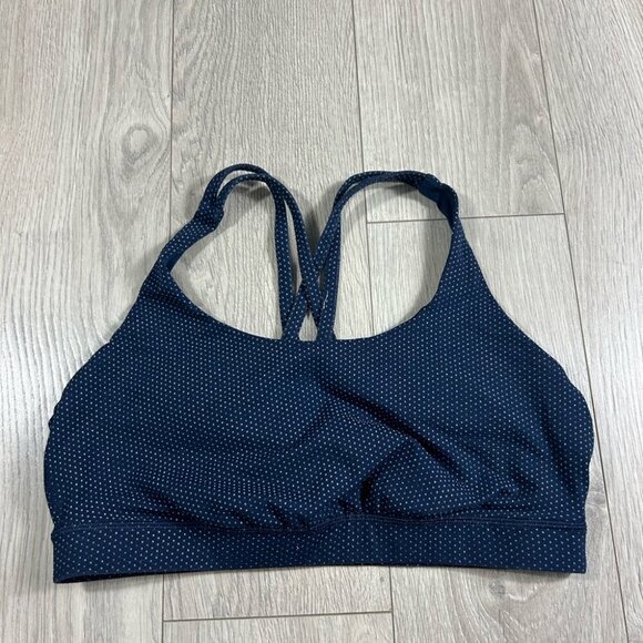 Lululemon Energy Sports Bra Pacific Pointe Jacquard True Navy Onyx Blue - Picture 5 of 11